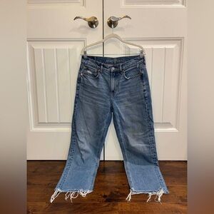 American Eagle Super High-Rise Ankle Straight Jeans